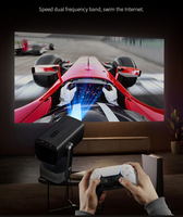 Projecteur extérieur intelligent sans fil K2 Auto Focus 200ANSI, nouvelle génération, compatible 4K, Android 11, double WiFi 6, batterie intégrée