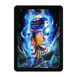 Colección de Anime artesanías Manga personaje de cómic escultura papel cortado con láser sombra luz pintura Anime caja de luz para dormitorio - Product Image 2