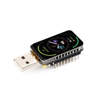 Papan pengembangan RP2350 dengan 1.47 inci 172x320 262K tampilan warna Dual-Core Dual-arsitek Microcontroller LED RGB warna-warni
