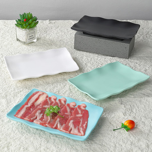 <span class=keywords><strong>Vajilla</strong></span> de melamina, plato rectangular imitación porcelana, plato especial para restaurantes de hot pot y barbacoa, comercial - Product Image 2