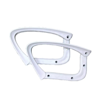 Accessoires d'accoudoir en métal de chaise de bureau blanche meubles essentiels d'accoudoir de Pp pour des sièges confortables