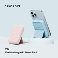 Chargeur sans fil Aisolove Mini Shape Stand, batterie externe 10000 mAh, certifié CE FCC Rohs, charge portable pour téléphone mobile