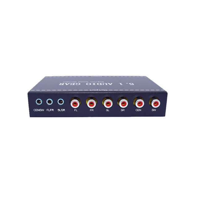 5.1 Audio Gear Digital Sound Decoder Audio Converter Surround Rush 3.5mm Audio Output Support 192khz DAC ADC for TV DVD PS3
