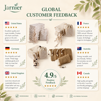 Sac de savon en sisal de chanvre naturel exfoliant pour le bain du corps pochette en maille sac à récurer pour savon ramie lin écologique mini sac pour savons
