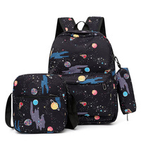 Ensemble de sacs à dos 3 pièces, sac d'école, souple, de bonne qualité, nouveau Design, Durable, bon marché, vente en gros, avec étui à crayon, nouvelle collection