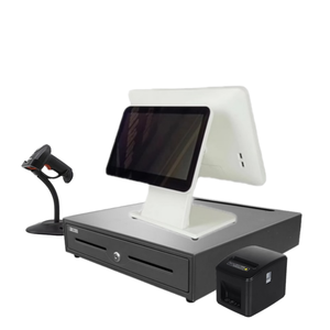 หน้าจอสัมผัสระบบ POS ขนาด 15.6 นิ้ว สำหรับร้านค้าปลีก I1s จอคู่ รุ่นโปร - Product Image 1