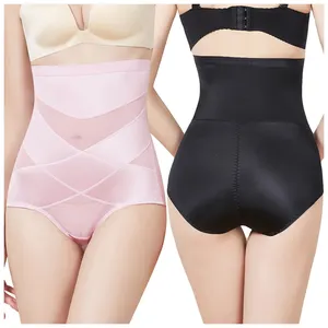 High Waist Briefs Shapewear for Women Tummy Control Panties Hi-waisted Lace Body Shaper Waist Slim Fajas Girdle