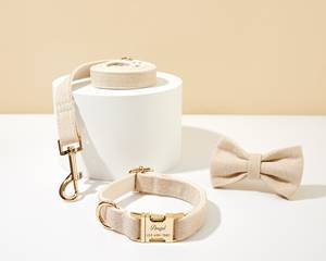 สายรัดคอสุนัขแบบบิดหนาสลักชื่อไว้สำหรับสุนัขขนาดเล็กและใหญ่ - Product Image 6