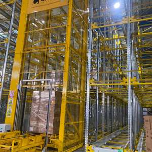 מערכת מדפים לתובלה גבוהה במחסנים, בעלת תו תקן CE, עם מערכת הסעות רדיו בעלת ארבע כיוונים, לשימוש במחסני קירור. - Product Image 2