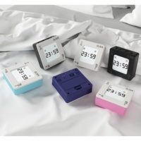 Nouvelle horloge numérique intelligente rotative avec fonction de répétition et minuterie, horloges de table, type de produit