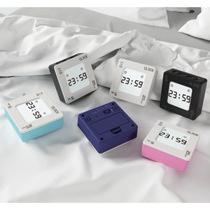 2020 mới thông minh xoay kỹ thuật số Đồng hồ báo thức với chức năng báo lại và hẹn giờ bảng đồng hồ Loại sản phẩm - Product Image 4