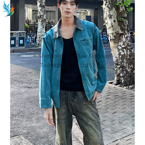 Chaqueta de Trabajo Vintage sin Forro, de Lona Desgastada, <span class=keywords><strong>para</strong></span> <span class=keywords><strong>Hombre</strong></span> - Product Image 3