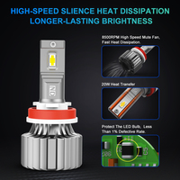 Ampoules LED pour phares de voiture Spider LED haute puissance 140W 16800Lm LED H4 H7 H11 H13 9005 9006 LED antibrouillard ND Canbus Turbos