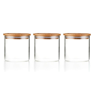 High Quality Clear Waterproof Eco-Friendly Glass Candlestick Holder Wooden <b>Lids</b> Customizable Sizes (3oz-16oz) Christmas Home - Product Image 1