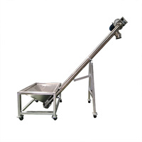 Convoyeur à vis automatique compact et portable pour poudre, élévateur à vis en acier, machine de transport alimenté par vis