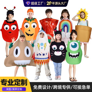 Disfraz de Cosplay de Anime Personalizado, Ropa de Esponja para Niños de Fibra de Poliéster, Ropa de Actuación para Niños, Otoño 2025 - Product Image 4