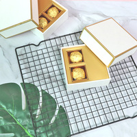 Boîtes en papier pour chocolat à la truffe de qualité alimentaire, boîte cadeau de luxe avec logo personnalisé