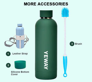 OEM ODM Custom 500ml Stainless Steel Water <b>Bottle</b> Classic Rubber Feuerwehr <b>Thermos</b> Flask Personalized Trinkflasche Drink <b>Bottle</b> - Product Image 3