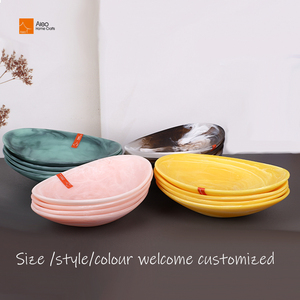 Insalatiera moderna squisita Auqa in resina da 11.1 pollici per servire insalate e antipasti in feste in cucina - Product Image 6