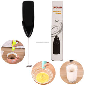 単三電池2本を搭載したステンレス鋼ドリンクミキサーシェーカー電気コーヒースターラーミルクフロータードリンクミキサー - Product Image 2