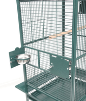 Cage à oiseaux professionnelle en métal robuste, grande, empilable, pour l'élevage, cage à perroquets en métal pour plusieurs oiseaux