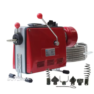 GQ-100 Electric Drain <b>Cleaning</b> <b>Machine</b> 220V Metal Coil Pipe Dredger for Toilet <b>Floor</b> Sewer Descaling - Product Image 3