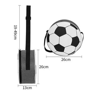 Bolsa Térmica para Almuerzo con Estampado de Fútbol, Popular y de Gran Venta, Bolsa Térmica con Cierre y Correa Cruzada para Exteriores, Bolsas Refrigerantes con Estampado de Fútbol - Product Image 5