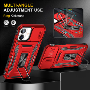 Custodia per Telefono con <span class=keywords><strong>Protezione</strong></span> Scorrevole per Obiettivo, Antiurto, 2 in 1 con Anello Supporto, in TPU e PC per <span class=keywords><strong>iPhone</strong></span> <span class=keywords><strong>13</strong></span> 12 14 15 16 <span class=keywords><strong>Pro</strong></span> Max - Product Image 4