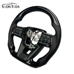 Volant sport modifié en cuir et bois de pêche SOON TODA pour Supra <span class=keywords><strong>Corolla</strong></span> - Product Image 3