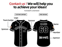 Grosir Kaus Olahraga Kustom Kosong Bordir Seragam Bisbol Kaus Bisbol untuk Pria