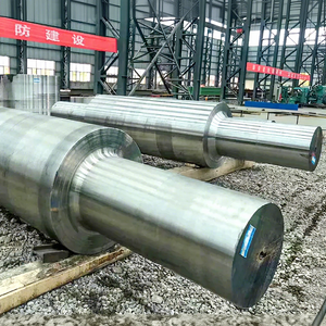 Подгонянный кованый стальной большой опорный вал привода, необходимый для подшипника редуктора, трансмиссионный вал коробки передач для продажи - Product Image 1