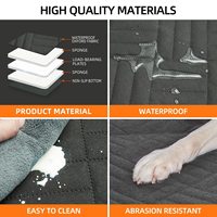 Extenseur de siège arrière imperméable pour animaux de compagnie avec support robuste, tapis de siège de voiture pliable pour chien et chat, protection universelle pour siège arrière de SUV