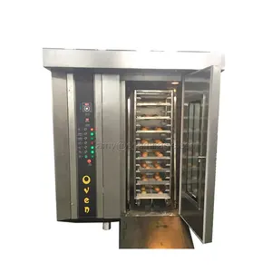 High quality bakery 16 64 tray hot air rotary oven equipment