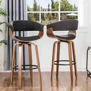 Taburetes <span class=keywords><strong>de</strong></span> Madera <span class=keywords><strong>de</strong></span> Estilo Industrial Moderno, <span class=keywords><strong>Sillas</strong></span> <span class=keywords><strong>de</strong></span> Comedor <span class=keywords><strong>para</strong></span> <span class=keywords><strong>Cocina</strong></span>, Cafetería, Restaurante, Bar, Hotel, Hogar, Centro Comercial y Sala <span class=keywords><strong>de</strong></span> Estar, con Respaldo - Product Image 2