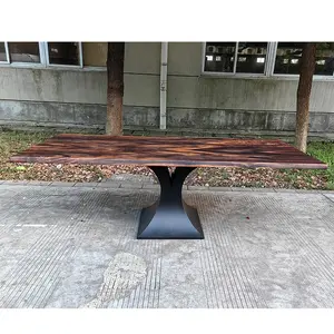 Dessus de table en bois noyer sud-américain 8*3 pieds Comptoir en bois massif personnalisé