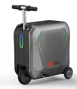 Rideable Luggage ZSJ1 supports dual charging output – power your phone and other devices while traveling. - Product Image 3