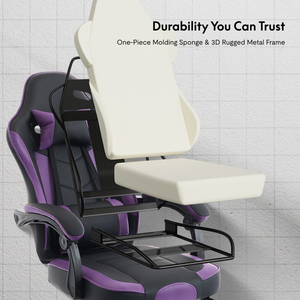 Silla Gamer de Piel Sintética Barata al por Mayor, Silla de Juego para Computadora con Luces RGB <span class=keywords><strong>y</strong></span> Altavoces - Product Image 4