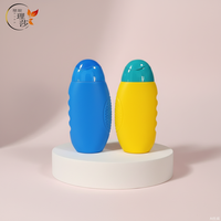 Bouteilles de conditionneur HDPE de marque RISA, couleur personnalisée, bouchon plat anti-enfants, sérigraphiées, pour shampoing, soins de la peau, sérum, lotion, cheveux