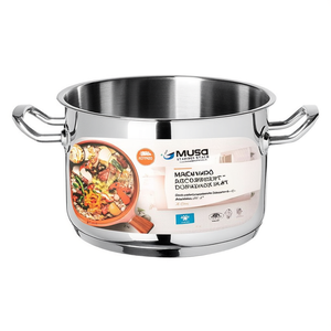หม้อสแตนเลส (24 ซม.) MUSA โครเมียมเงา V320572PE24 - Product Image 2