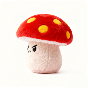 Peluche <span class=keywords><strong>de</strong></span> Hongo Rojo Enojado Personalizado <span class=keywords><strong>de</strong></span> Alta Calidad con Certificación CE y ASTM, Fabricante con MOQ Bajo - Product Image 4