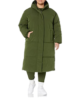 Grand manteau de duvet imperméable pour femmes d'hiver personnalisé Veste en duvet longue et épaisse de couleur unie