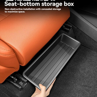 Boîte de rangement universelle en ABS sous le siège de voiture, augmente l'espace de rangement intérieur pour une utilisation pratique et propre