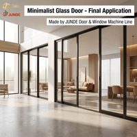 Ensemble complet de machines de fabrication de fenêtres et de portes en aluminium JUNDE JD-X500-3 + SK355 + H405, combinaison de découpe et de perçage