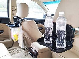 Organizador plegable de Amazon para coche, portavasos de PP, bandeja para aperitivos y mesa de asiento trasero plegable para bandeja de comedor de coche de viaje - Product Image 5
