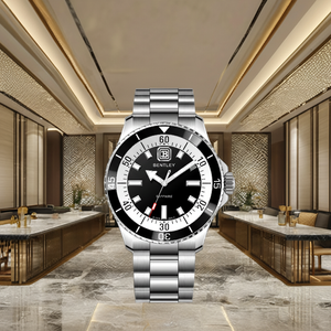 Reloj de cuero sofisticado con forma para actividades diarias con un acabado deportivo - Product Image 1