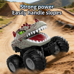 Coche RC Dinosaurio YDJ D700 2.4GHz Duradero con Movimiento de Mordida, Dientes Afilados, Carcasa ABS Anti-Rotura, Control Preciso en <span class=keywords><strong>Todo</strong></span> Terreno, Cable USB - Product Image 3