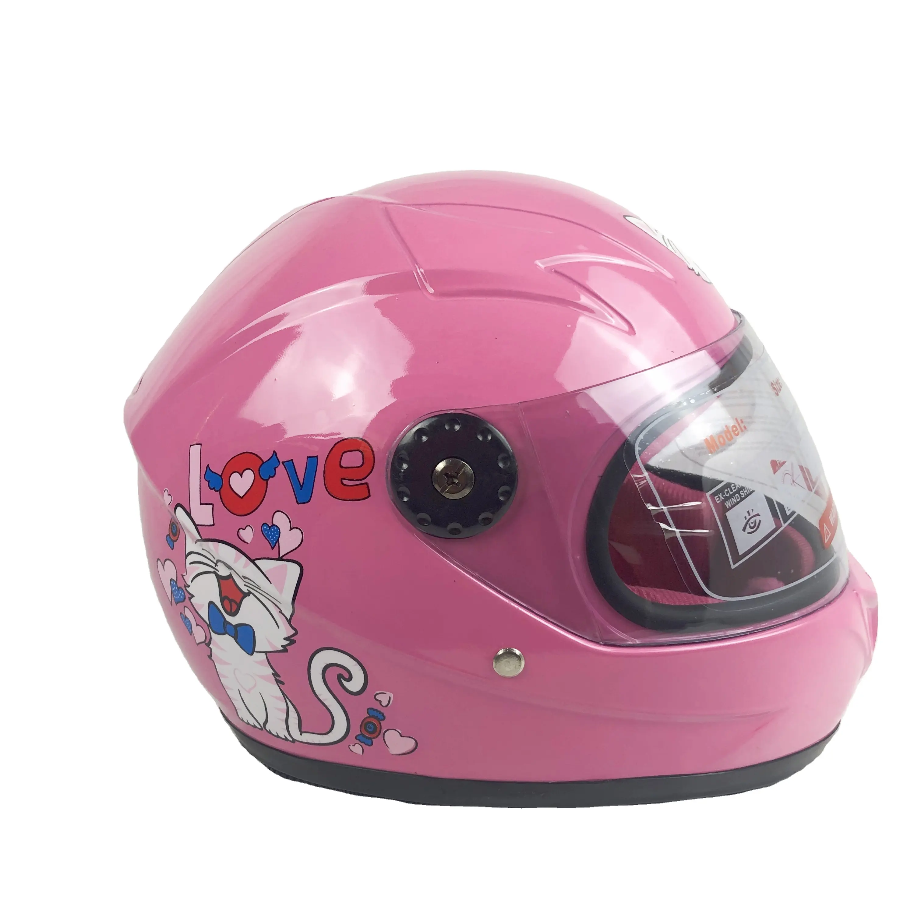 Детский шлем на все лицо, милый мотоциклетный шлем на все лицо, детский шлем