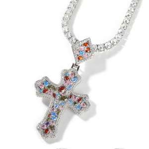 Подвеска в стиле хип-хоп из белого золота, 18 карат - Product Image 2