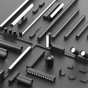 48V Magnetic <span class=keywords><strong>LED</strong></span> Spotlight Schienen leuchte Moderne einstellbare flexible Dali Dimmbare Architektur Gewerbliche Innen nutzung <span class=keywords><strong>220V</strong></span>