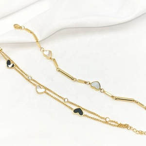 Accesorios de joyería en línea para mujer, cadena ajustable de oro, pulseras con abalorio de corazón de amor diminuto - Product Image 6